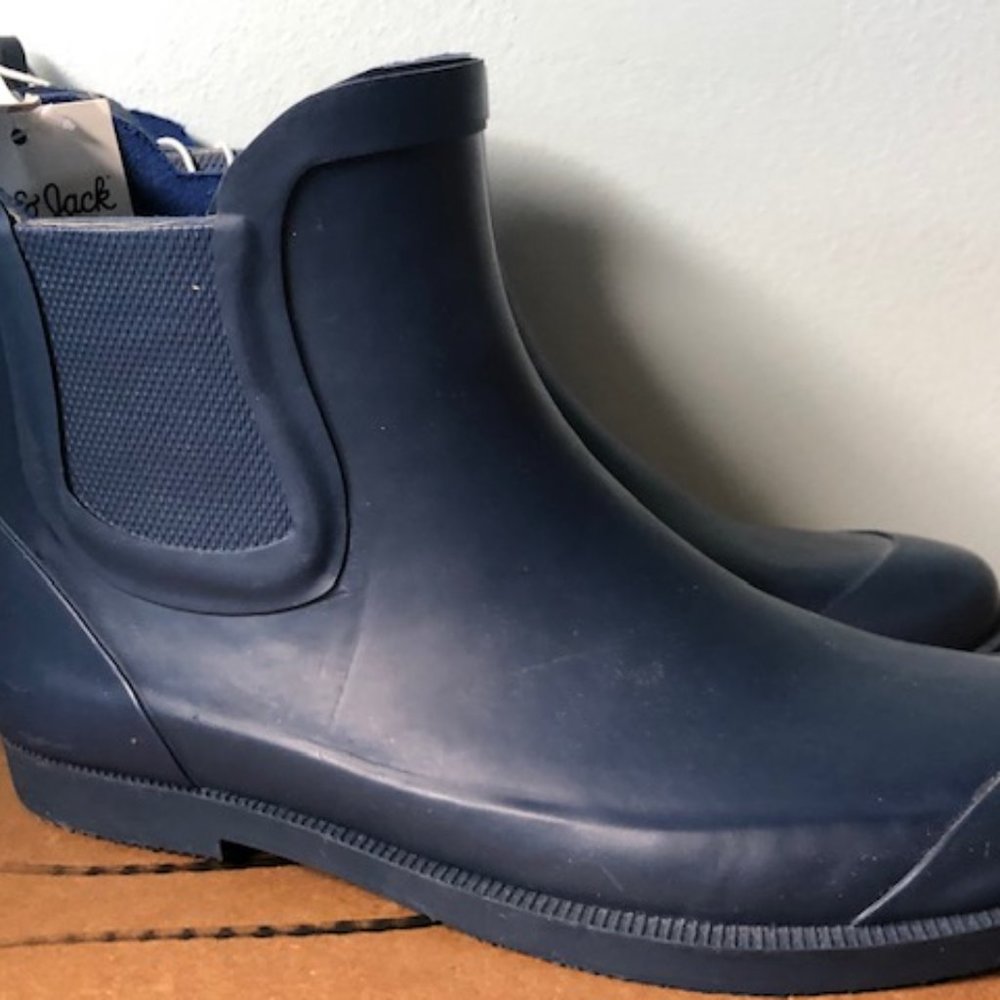 Cat & Jack Navy Rubber Boots Toddler Sz 2 NEW - Picture 3 of 7